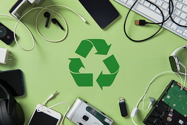 Circularity Africa team sorting collected e-waste